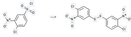 Disulfide,bis(4-chloro-3-nitrophenyl) can be prepared by 4-Chloro-3-nitro-benzenesulfonyl chloride.
